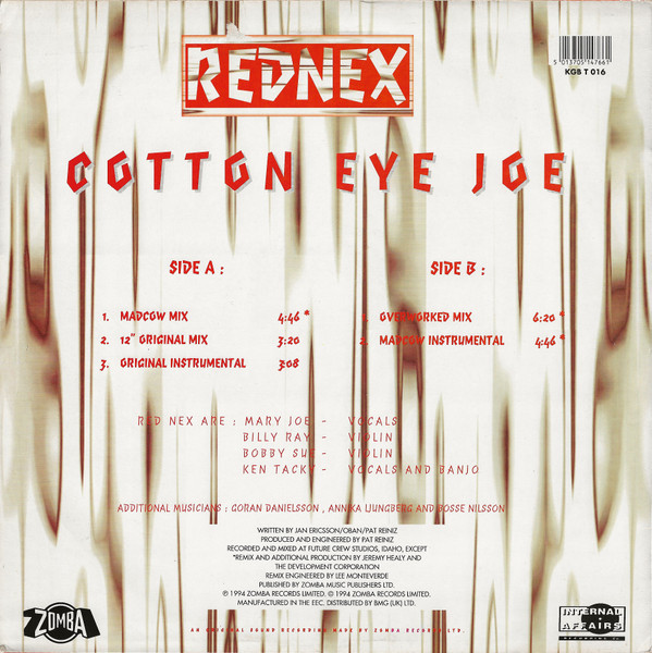 Rednex - Cotton Eye Joe | Internal Affairs Recording Co. (KGB T 016) - 2 Rednex - Cotton Eye Joe | Internal Affairs Recording Co. (KGB T 016) - 2