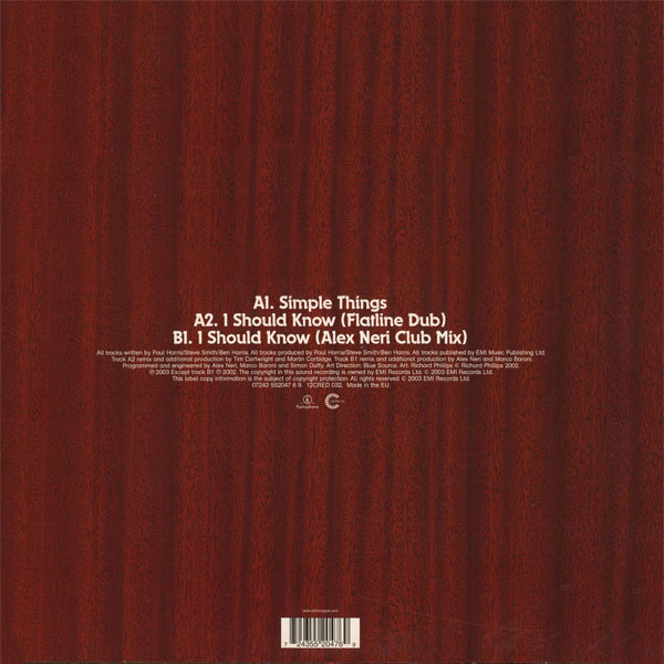 Dirty Vegas - Simple Things | Credence (12CRED 032) - 2