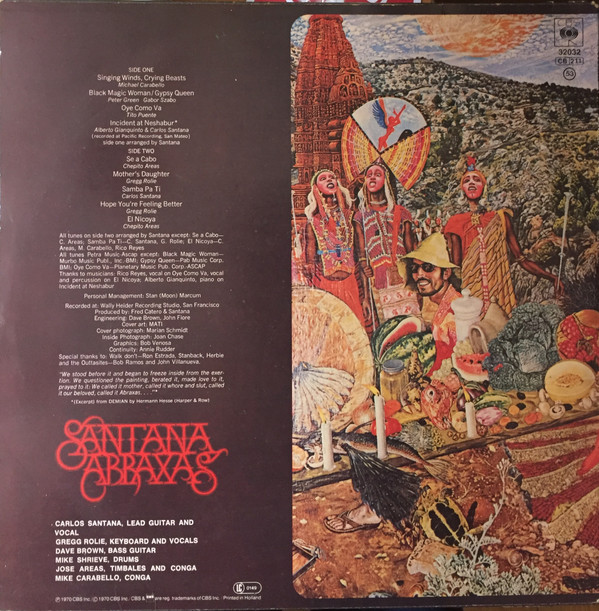 Santana - Abraxas | CBS (CBS 32032) - 2
