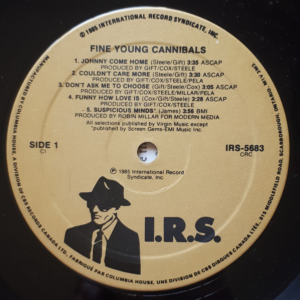 Fine Young Cannibals - Fine Young Cannibals | I.R.S. Records (IRS-5683) - 3 Fine Young Cannibals - Fine Young Cannibals | I.R.S. Records (IRS-5683) - 3