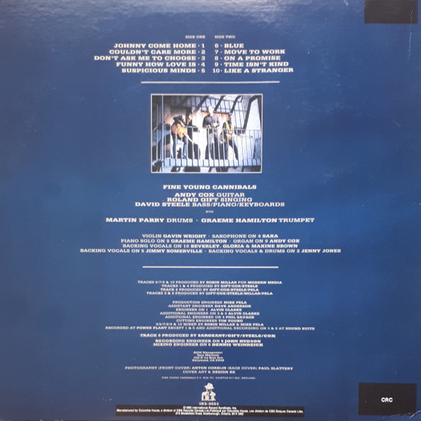 Fine Young Cannibals - Fine Young Cannibals | I.R.S. Records (IRS-5683) - 2 Fine Young Cannibals - Fine Young Cannibals | I.R.S. Records (IRS-5683) - 2