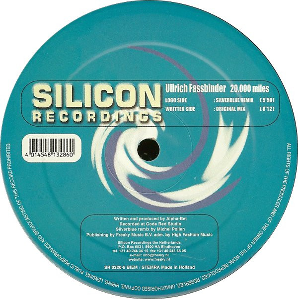 Ulrich Fassbinder - 20.000 Miles | Silicon Recordings (SR 0320-5) - 2