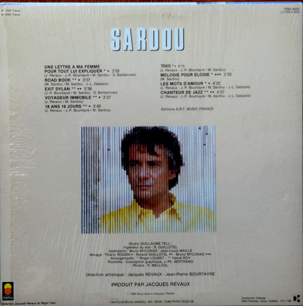 Sardou - Sardou | Trema (TRM-3002) - 2