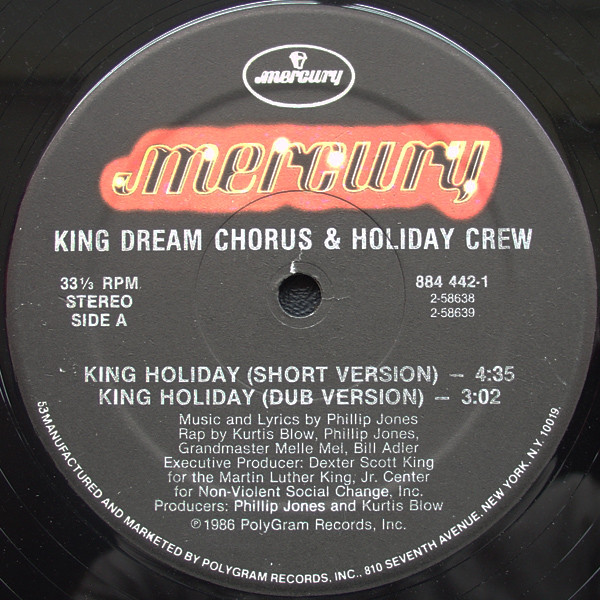 King Dream Chorus & Holiday Crew - King Holiday | Mercury (884 442-1) - 2 King Dream Chorus & Holiday Crew - King Holiday | Mercury (884 442-1) - 2