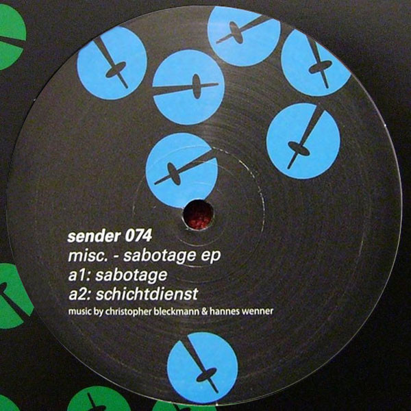 Misc. - Sabotage EP | Sender Records (sender 074) - main Misc. - Sabotage EP | Sender Records (sender 074) - main