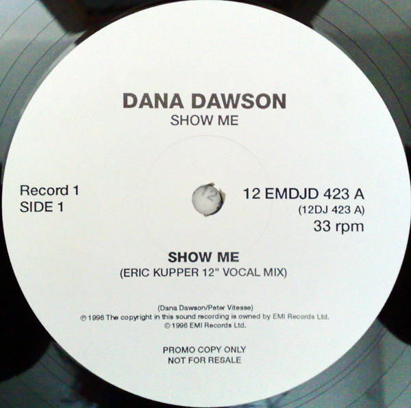 Dana Dawson - Show Me | EMI (12EMDJD 423) - 3