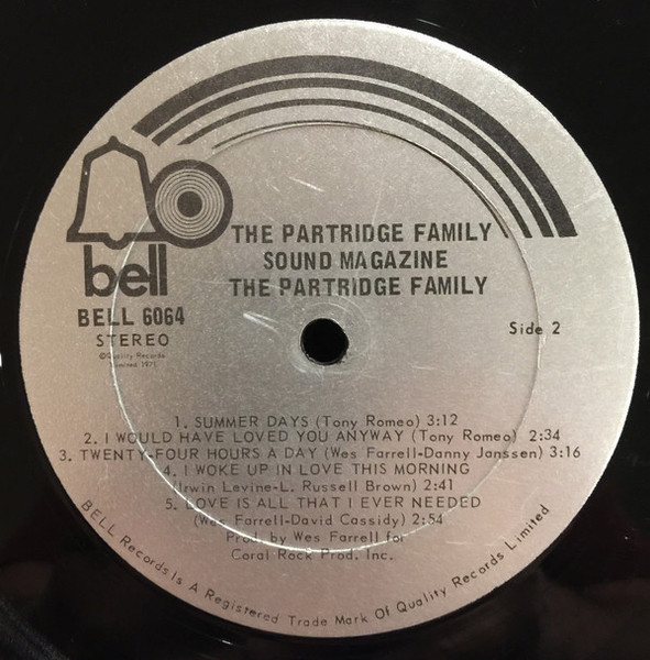 The Partridge Family - The Partridge Family Sound Magazine | Bell Records (BELL 6064) - 3 The Partridge Family - The Partridge Family Sound Magazine | Bell Records (BELL 6064) - 3