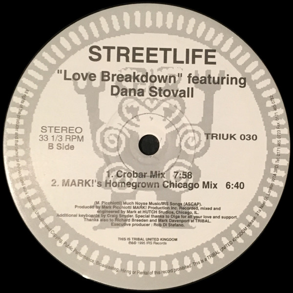 Streetlife Featuring Dana Stovall - Love Breakdown | TRIBAL United Kingdom (TRIUK 030) - 3 Streetlife Featuring Dana Stovall - Love Breakdown | TRIBAL United Kingdom (TRIUK 030) - 3