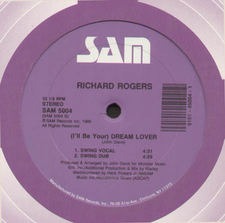 Richard Rogers - Dream Lover | Sam Records (SAM 5004) - 3 Richard Rogers - Dream Lover | Sam Records (SAM 5004) - 3