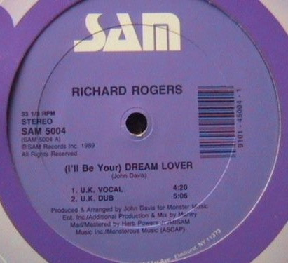 Richard Rogers - Dream Lover | Sam Records (SAM 5004) - 2 Richard Rogers - Dream Lover | Sam Records (SAM 5004) - 2