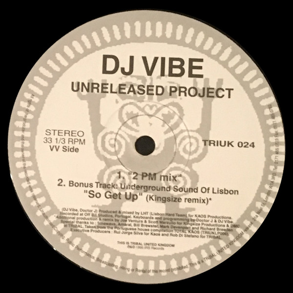 DJ Vibe - Unreleased Project | TRIBAL United Kingdom (TRIUK 024) - 3