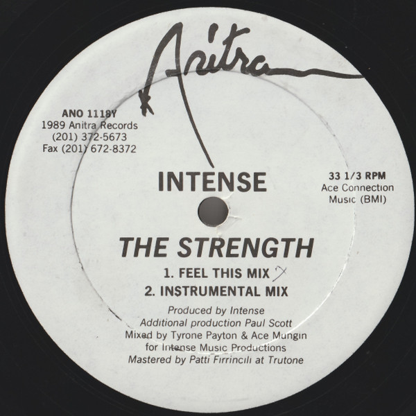 Intense  &  High Density - The Strength / I Need Your Love | Anitra Records (ANO 1118) - main