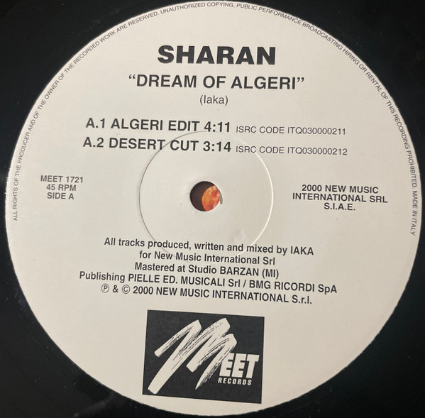Sharan - Dream Of Algeri | Meet Records (MEET 1721) - 3 Sharan - Dream Of Algeri | Meet Records (MEET 1721) - 3