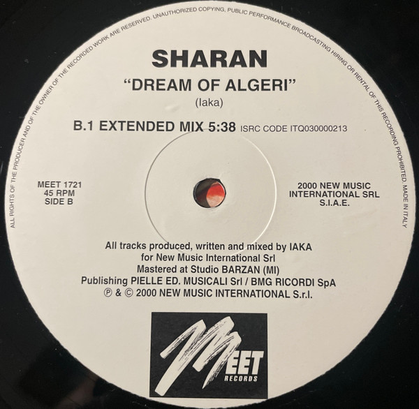 Sharan - Dream Of Algeri | Meet Records (MEET 1721) - 4 Sharan - Dream Of Algeri | Meet Records (MEET 1721) - 4