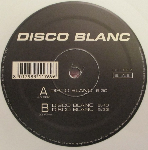 Disco Blanc - Disco Blanc | Hitland (HIT 0397) - 2