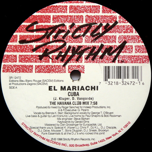 El Mariachi - Cuba | Strictly Rhythm (SR 12472) - main