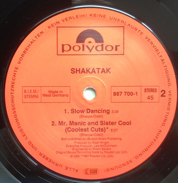 Shakatak - Time Of My Life | Polydor (887 700-1) - 3 Shakatak - Time Of My Life | Polydor (887 700-1) - 3