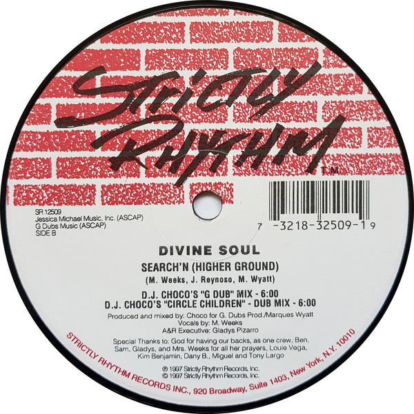 Divine Soul - Search' N (Higher Ground) | Strictly Rhythm (SR 12509) - 2