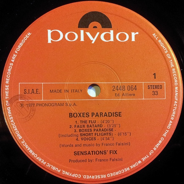 Sensations' Fix - Boxes Paradise | Polydor (2448 064) - 3