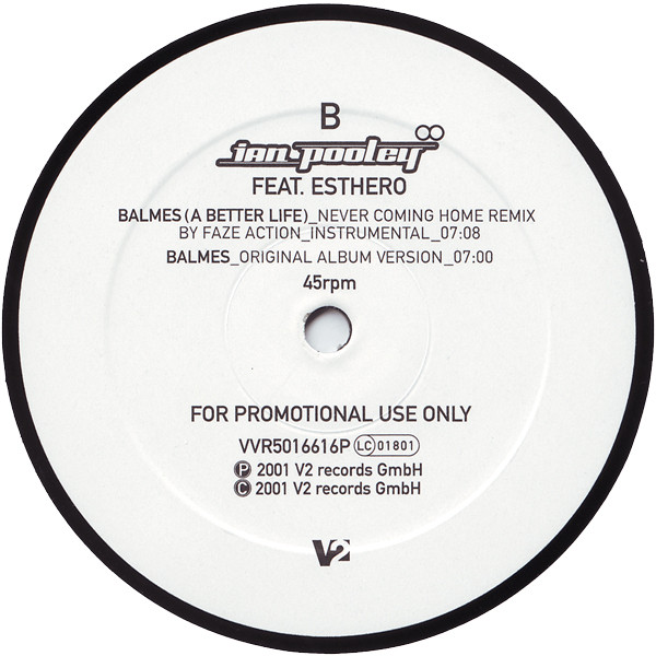 Ian Pooley Feat. Esthero - Balmes (A Better Life) | V2 (VVR5016616P) - 2 Ian Pooley Feat. Esthero - Balmes (A Better Life) | V2 (VVR5016616P) - 2