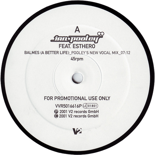 Ian Pooley Feat. Esthero - Balmes (A Better Life) | V2 (VVR5016616P) - main Ian Pooley Feat. Esthero - Balmes (A Better Life) | V2 (VVR5016616P) - main
