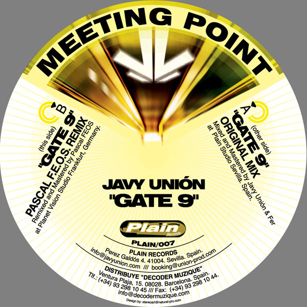 Javy Unión - Gate 9 | Plain Records (PLAIN 007) - 2