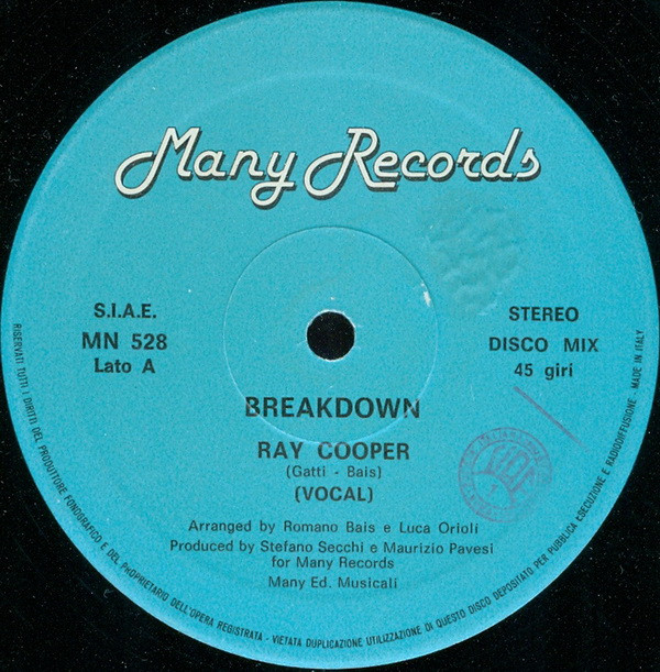 Ray Cooper - Breakdown | Many Records (MN 528) - 3