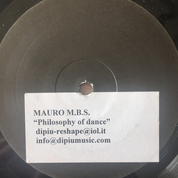 Mauro M.B.S. - The Philosophy Of  Dance | Dipiù (DPU 1006) - main