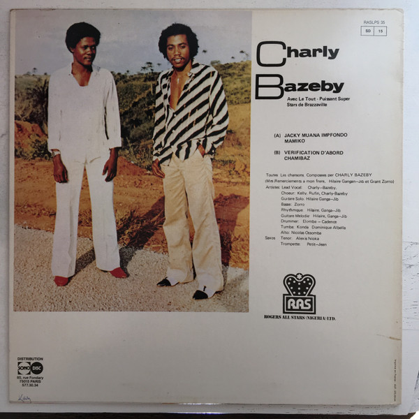 Charly Bazeby Avec Le Tout Puissant Super Stars de Brazzaville