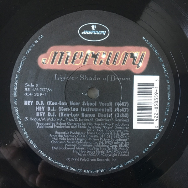 Lighter Shade Of Brown - Hey D.J. | Mercury (858 359-1) - 3 Lighter Shade Of Brown - Hey D.J. | Mercury (858 359-1) - 3
