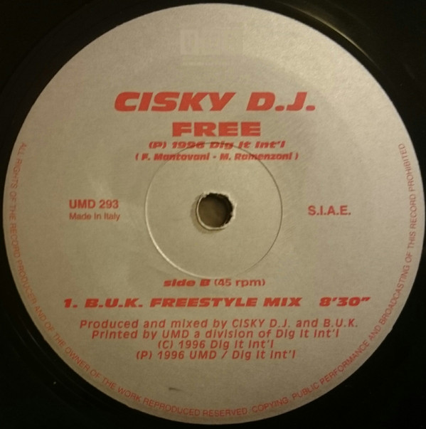 Cisky D.J. - Free | Underground Music Department (UMD) (UMD 293) - 2 Cisky D.J. - Free | Underground Music Department (UMD) (UMD 293) - 2