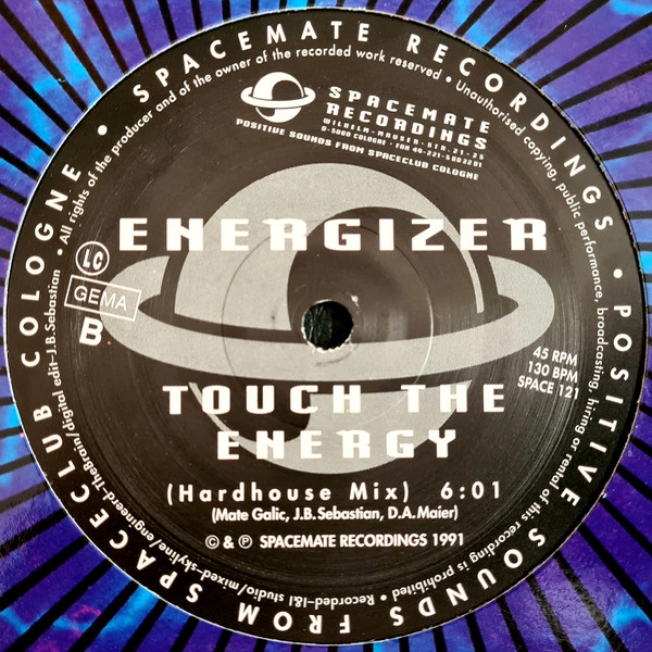 Energizer - Touch The Energy | Spacemate Recordings (SPACE 121) - 2 Energizer - Touch The Energy | Spacemate Recordings (SPACE 121) - 2