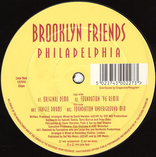 Brooklyn Friends - Philadelphia | Casa Trax (12CT010) Brooklyn Friends - Philadelphia | Casa Trax (12CT010)