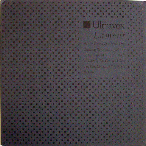 Ultravox - Lament | Chrysalis (CDL 1459)