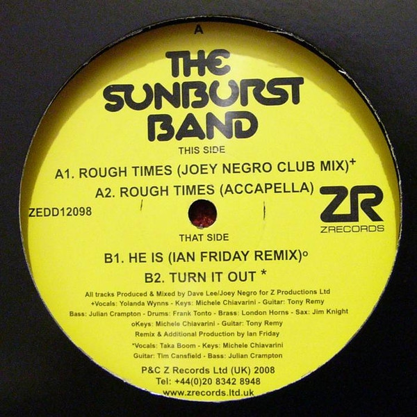 The Sunburst Band - Rough Times | Z Records (ZEDD12098)