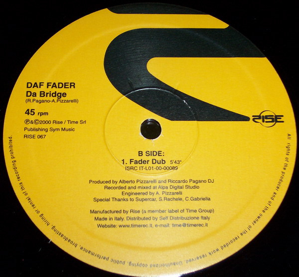 Daf Fader - Da Bridge | Rise (RISE 067) - 4