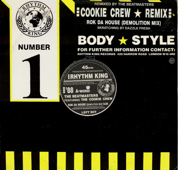 The Beatmasters - Rok Da House (Remix) | Rhythm King (LEFT S11T)