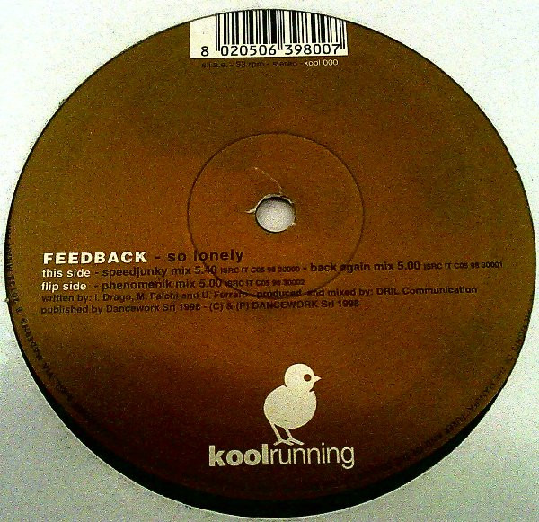 Feedback - So Lonely | Kool Running (KOOL 000) - main