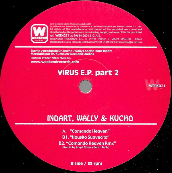 Indart , Wally & Kucho - Virus E.P. Part 2 | Weekend Records (WEEK 021) - main Indart , Wally & Kucho - Virus E.P. Part 2 | Weekend Records (WEEK 021) - main