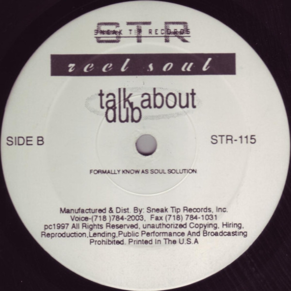 Reel Soul Featuring Carolyn Harding - Talk About Love | Sneak Tip Records (STR-115) - 3