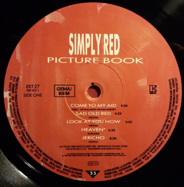 Simply Red - Picture Book | Elektra (EKT 27) - 5