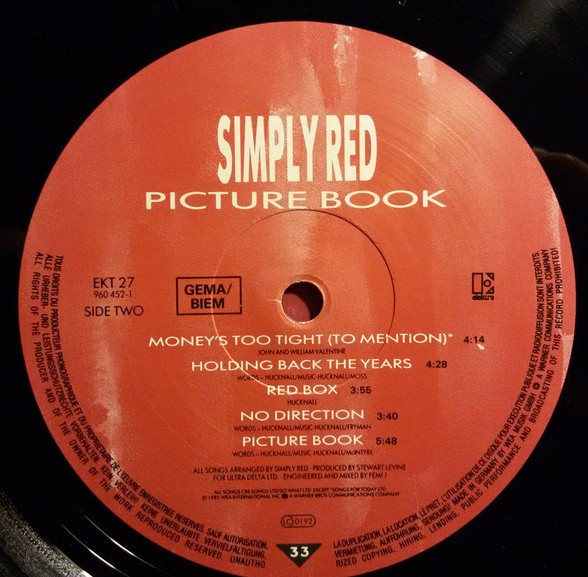 Simply Red - Picture Book | Elektra (EKT 27) - 6