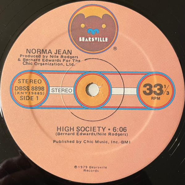 Norma Jean - High Society | Bearsville (DBSS 8898) - main