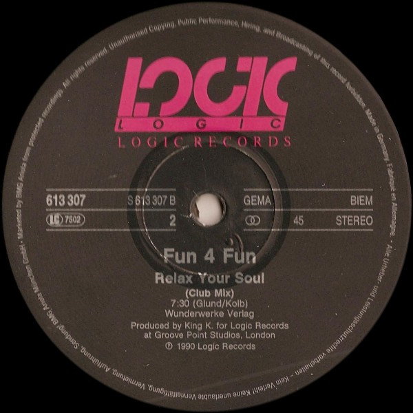 Fun 4 Fun - Relax Your Soul | Logic Records (613 307) - 3 Fun 4 Fun - Relax Your Soul | Logic Records (613 307) - 3