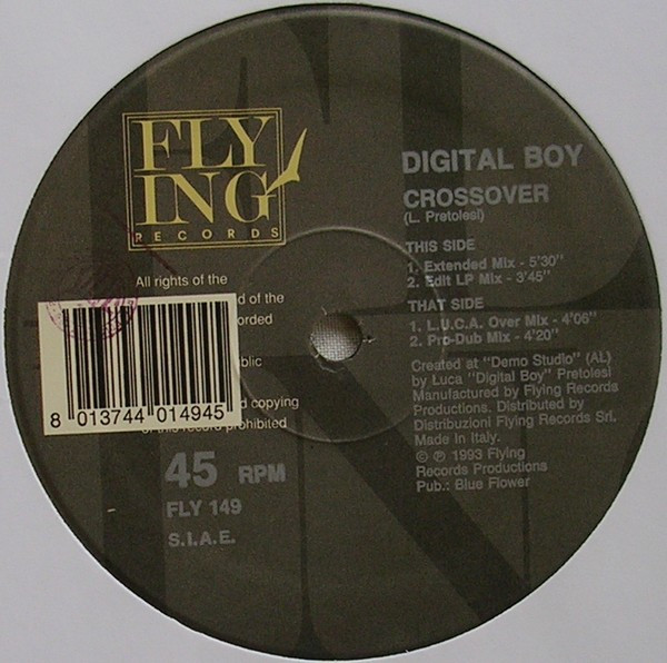 Digital Boy - Crossover | Flying Records (FLY 149) - 3