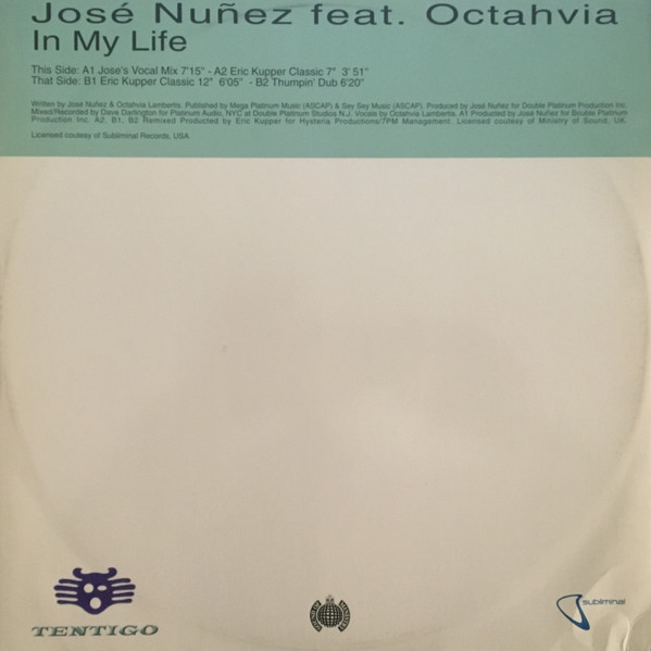 José Nuñez Featuring Octahvia - In My Life | Tentigo Records (TNT 009) - main José Nuñez Featuring Octahvia - In My Life | Tentigo Records (TNT 009) - main