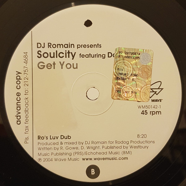 DJ Romain Presents Soul City Featuring Danil - Get You | Wave Music (WM50142-1) - 2 DJ Romain Presents Soul City Featuring Danil - Get You | Wave Music (WM50142-1) - 2