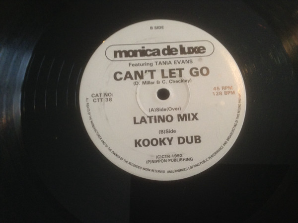 Monica De Luxe Featuring Tania Evans - Can't Let Go | C.T. Records (CTT 38) - main