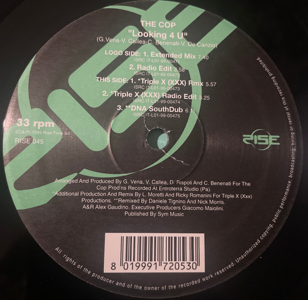 The Cop - Looking 4 U | Rise (RISE 045) - 3 The Cop - Looking 4 U | Rise (RISE 045) - 3