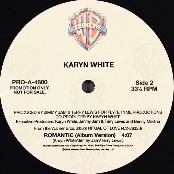 Karyn White - Romantic | Warner Bros. Records (PRO-A-4800) - 4 Karyn White - Romantic | Warner Bros. Records (PRO-A-4800) - 4